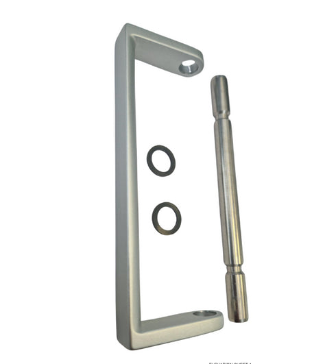 silver anodized SCHUECO 269367 pull handle for smooth operation on AS FD 75 bi-fold doors